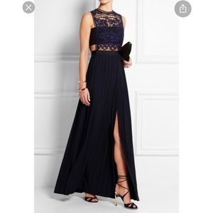 Self Portait Guipure lace & georgette gown size 6